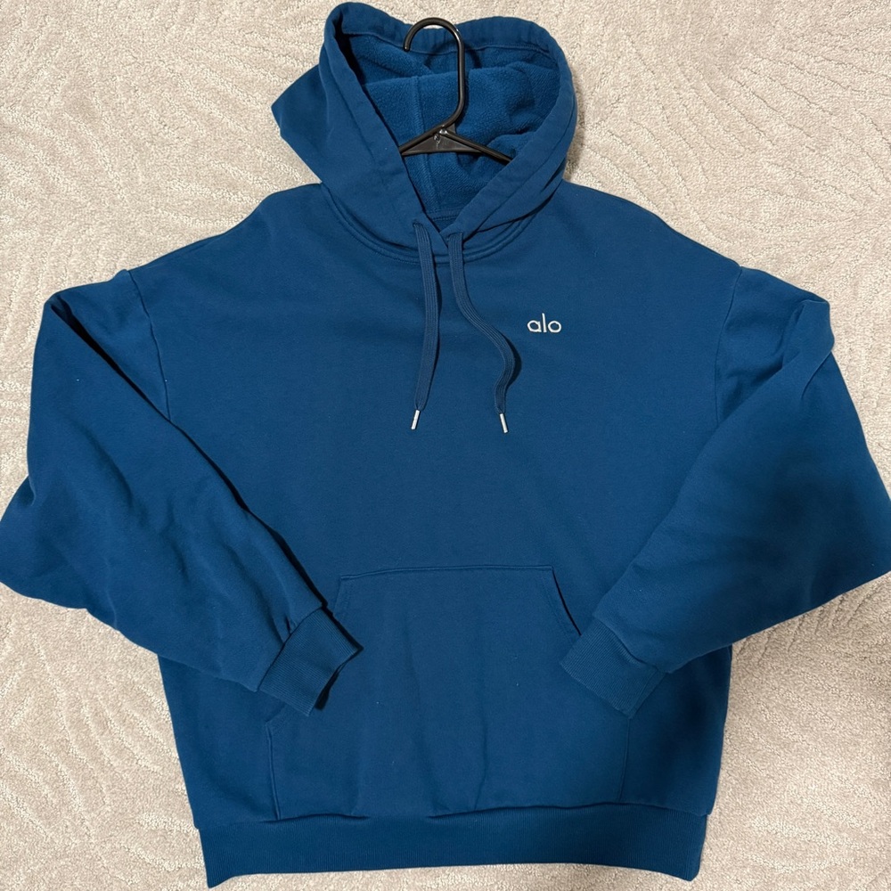 ALO Yoga Eclipse Blue Hoodie - Picture 2 of 2